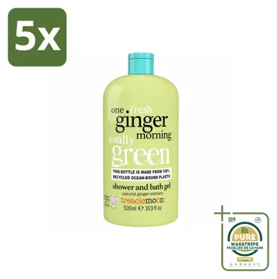Imagen del producto de 5 unidades de gel de ducha Treaclemoon, aroma "One Ginger Morning", 500 ml cada uno - Paquete ahorro