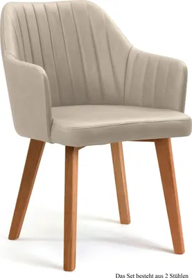 Produktbild von Armlehnstuhl (2er-Set) Dasi 58x81x60 Eiche geölt/Natur