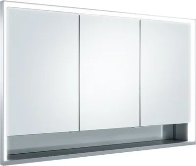 Immagine prodotto di KEUCO Royal Lumos armoire de toilette encastrable 3 portes, porte courte, étagère ouverte, 1200mm, 14335171301, 14335171301