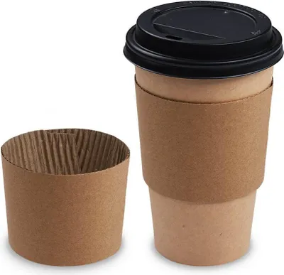 Produktbild von Becherhüllen 250-300 ml Kraftpapier 100 Stück.