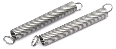 Produktbild von 0,6mmx7mmx60mm 304 Edelstahl Zugfedern Silberfarben 5 Stš¹ck