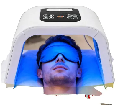 Image de Masque facial à LED, luminothérapie à 7 couleurs, rajeunissement de la peau, BLANC