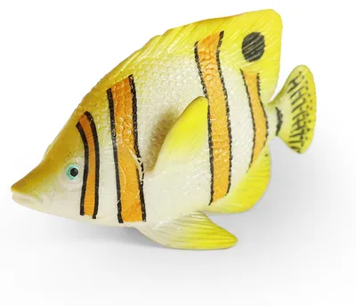 Image de Poisson en Caoutchouc Jaune 10 Cm
