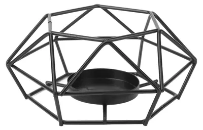 Image de Support pour bougies en fil de métal, style vintage, idéal comme décoration pour cheminée, table d'appoint, terrasse, entrée ou véranda