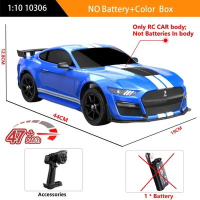 Immagine prodotto di MJX Hyperr Go 10306 - Auto da drift radiocomandato - Scala 1:10 - Trazione integrale 4WD - Motore brushless da 3200KV - Portata di 120 metri - 4 canali, modalità 2 - Senza batteria