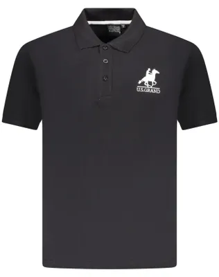 Obrázok produktu pre Pánske polo tričko s krátkym rukávom US Grand Polo, čierne