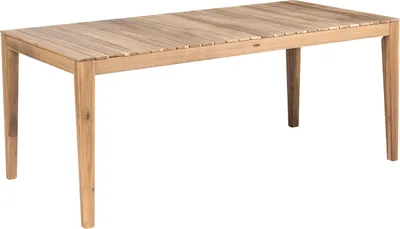 Produktbild von BELIANI Gartentisch Hellbraun es Akazienholz 180x90 cm Rechteckig für 8 Personen Rustikaler Stil Terrasse Outdoor Esstisch Holztisch