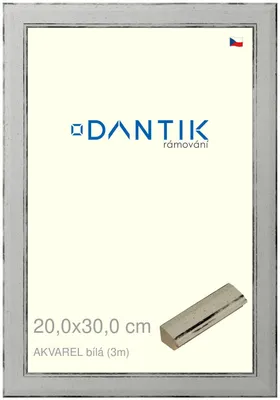 Zdjęcie produktu dla Ramka DANTIK 20x30 | AKVAREL biała (szkło przezroczyste)