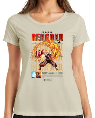Produktbild von Rengoku Kyojuro Kimetsu no Yaiba Flamme Hashira Anime Geschenk Damen T-Shirt, Natur, L