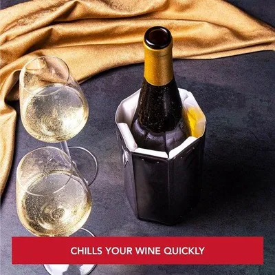 Image de Refroidisseur à vin noir Rapid Ice pour bouteilles de 1 litre