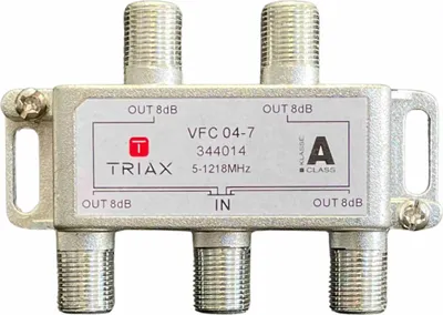 Produktbild von TRIAX 4-fach Verteiler, 1,2 GHz, 7 dB, 1 Stk.