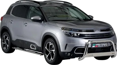 Zdjęcie produktu dla Progi boczne ze stali nierdzewnej do Citroen C5 Aircross 2018-2022 szare