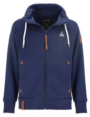 Produktbild von Lizzard Sports Damen Sweatjacke mit Kordelzug-Stehkragen - Jacke mit Reißverschluss in Navy Größe L