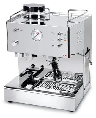 Produktbild von Quick Mill Pegaso, Espressomaschine, Kaffeebohnen, Eingebautes Mahlwerk, 1200 W, Edelstahl