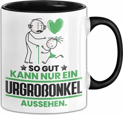 Produktbild von Urgroßonkel Geschenk Tasse So Gut Kann Nur Ein Urgroßonkel Aussehen Geschenkidee Kaffee-Becher (Schwarz)