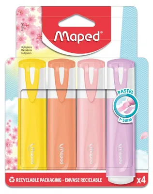 Productafbeelding van Maped M742546, 12 stuks, roze, paars, rood, geel, 5 mm