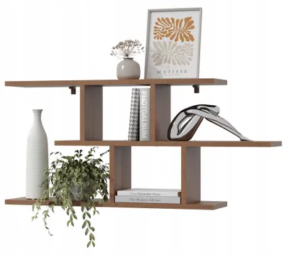 Immagine prodotto di Scaffale da parete in rovere 100 cm – Scaffale sospeso in MDF – Libreria per soggiorno, camera da letto, cucina