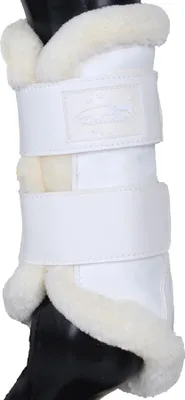 Produktbild von Kentaur Dressage Boots Kunstfell, Größe:3, Farbe:weiß/weiß
