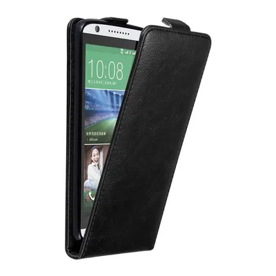 Obrázek produktu pro Cadorabo pouzdro pro HTC Desire 820 Protective Cover in Black Flip Case Obal na mobilní telefon