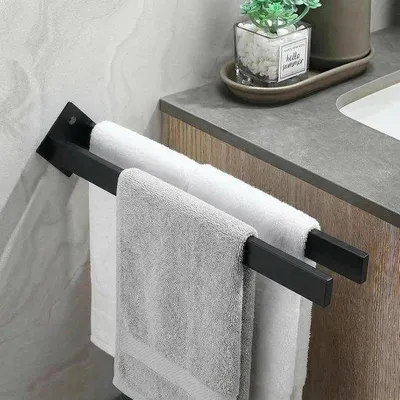 Produktbild von Handtuchhalter 40 cm - Edelstahl - Wandmontage - Modernes Design für das Badezimmer