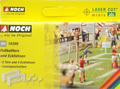 Produktbild von Noch 14399 Fußballtore und Eckfahnen Spur H0 in