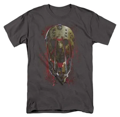 Image de T-shirt Freddy contre Jason, modèle unie pour hommes/femmes, référence TV38693 (taille S), couleur anthracite