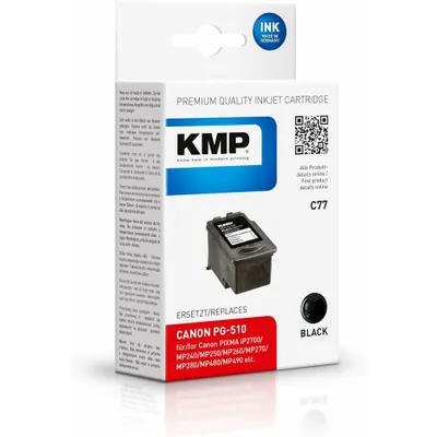 Produktbild von KMP C77 Tintenpatrone schwarz kompatibel mit Canon PG-510