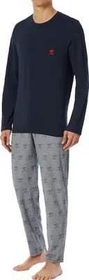 Produktbild von Schiesser Herren Pyjama 95/5 Nightwear - nachtblau - Größe 54