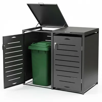 Immagine prodotto di Mucola cassetta per rifiuti 2 pezzi cassetta per rifiuti cassetta per rifiuti casa per rifiuti cassetta per rifiuti livella a bolla d'aria