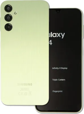 Produktbild von Samsung Galaxy A14 , 16,8 cm (6.6"), 1080 x 2408 Pixel, 4 GB, 128 GB, 50 MP, Hellgrün