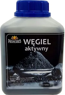 Produktbild von AKTIVKOHLEKOHLE zum Färben von Süßigkeiten Proherbis 200 g