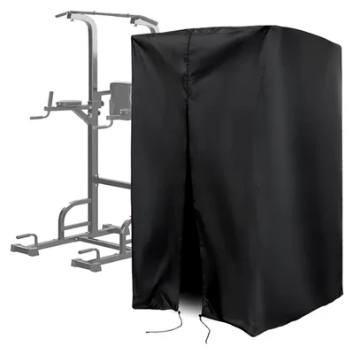 Produktbild von Abdeckung für Outdoor-Klimmzugstangen, faltbar, aus strapazierfähigem Oxford-Gewebe, schwarz