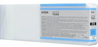 Produktbild von Epson Singlepack Light Cyan T636500 UltraChrome HDR, 700 ml, Cyan, Tinte auf Pigmentbasis, 700 ml, 1 Stück(e), Einzelpackung