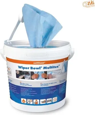 Produktbild von Wiper Bowl Spendereimer Multitex Tuchgröße 25 x 25, 72 Tücher 1 Eimer x 72 Tücher