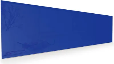 Produktbild von Glasbild 120x40cm in XXL für Wohnzimmer, Schlafzimmer Motiv Königsblauer Hintergrund II