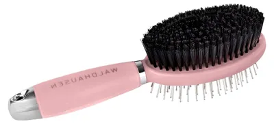 Produktbild von Doppelbürste mit Gelgriff in Rosa