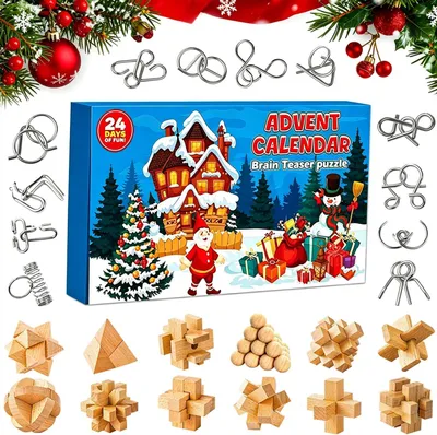Productafbeelding van Adventskalender met puzzelspellen
