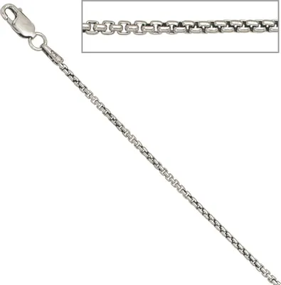 Produktbild von JOBO Venezianerkette 925 Sterling Silber 1,6 mm 38 cm Halskette Kette Karabiner
