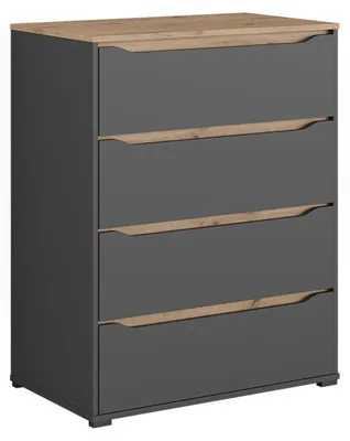 Zdjęcie produktu dla Kredens Vicco Ruben Antracyt/Dąb artisan 80 x 100.7 cm, Model 62892