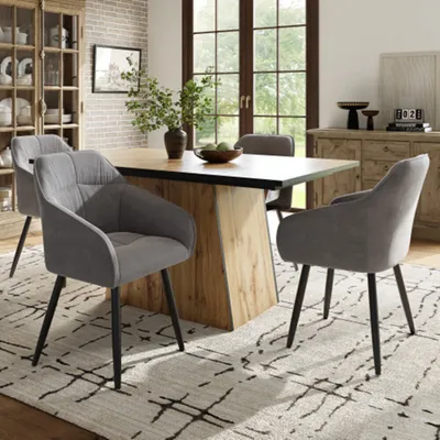 Produktbild von Küchen-Esstisch, Bistrotisch, nicht abnehmbar,Wohnzimmer, Küche, Frühstückstisch, Esszimmer, Holzfarbe Braun 138.5*80*75cm