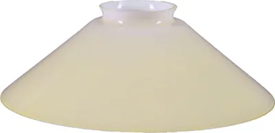 Image de Abat-jour Ø200mm Beige Abat-jour rond avec collerette Verre de rechange Verre de lampe Abat-jour opalin