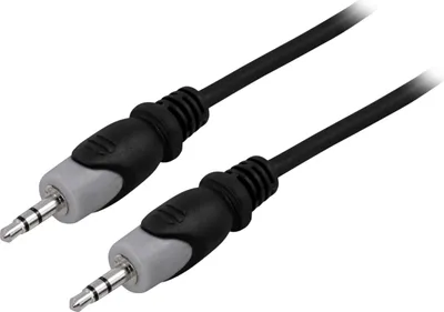 Obrázek produktu pro Deltaco MM-148, 3.5mm, Samec, 3.5mm, Samec, 0,5 m, Černá