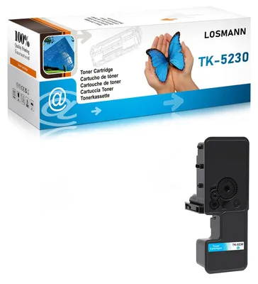 Immagine prodotto di Cartuccia toner ciano LOSMANN TK-5230, compatibile con Kyocera TK5230C TK5220C, per stampanti Kyocera Ecosys P5021cdw P5021cdn, Kyocera Ecosys M5521cdw M5521cdn (1 ciano)