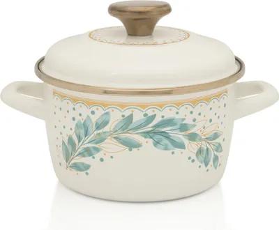 Immagine prodotto di Pentola 1,9l con coperchio Linea Verde Metalac smalto/16cm/1,9l