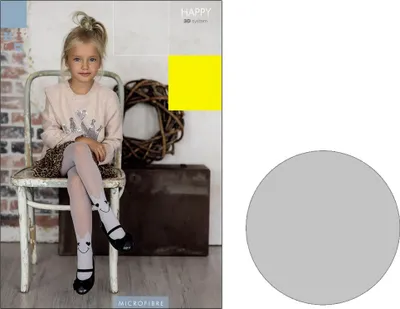 Produktbild von Kinderstrumpfhose Hase Happy 40 den Silver 128-134