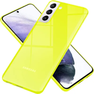 Image de Housse de téléphone portable NALIA Neon pour Samsung Galaxy S21+, étui silicone transparent jaune