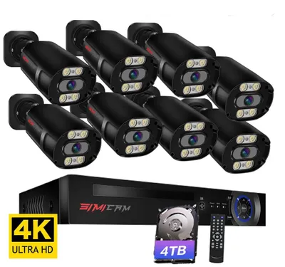 Produktbild von 4K-Überwachungssystem – CCTV-Kameraset – Überwachungskamera – Sicherheitskit – IP-Kamerasystem – 8 Kameras