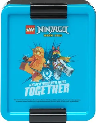 Obrázok produktu pre LEGO 40521736 LEGO obedový box LUNCH BOX NINJAGO, modrý/čierny