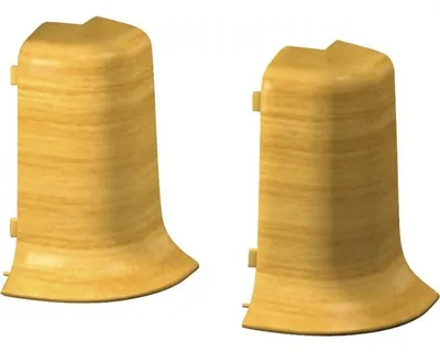 Produktbild von Prinz Außenecken für Klemm-Sockelleiste mit Kabelkanal 50 mm Eiche hell
