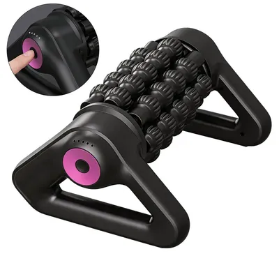 Produktbild von Elektrisches Massagegerät mit Rollen, Faszienmassagegerät mit 5 Stufen, Tiefengewebe Muskelmassage für Beine, Rücken, Waden & Füße